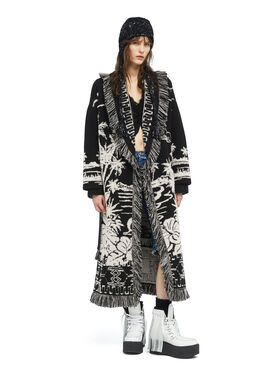 Alanui Palm Grove Tales Coat Black LWHQ003E25KNI003