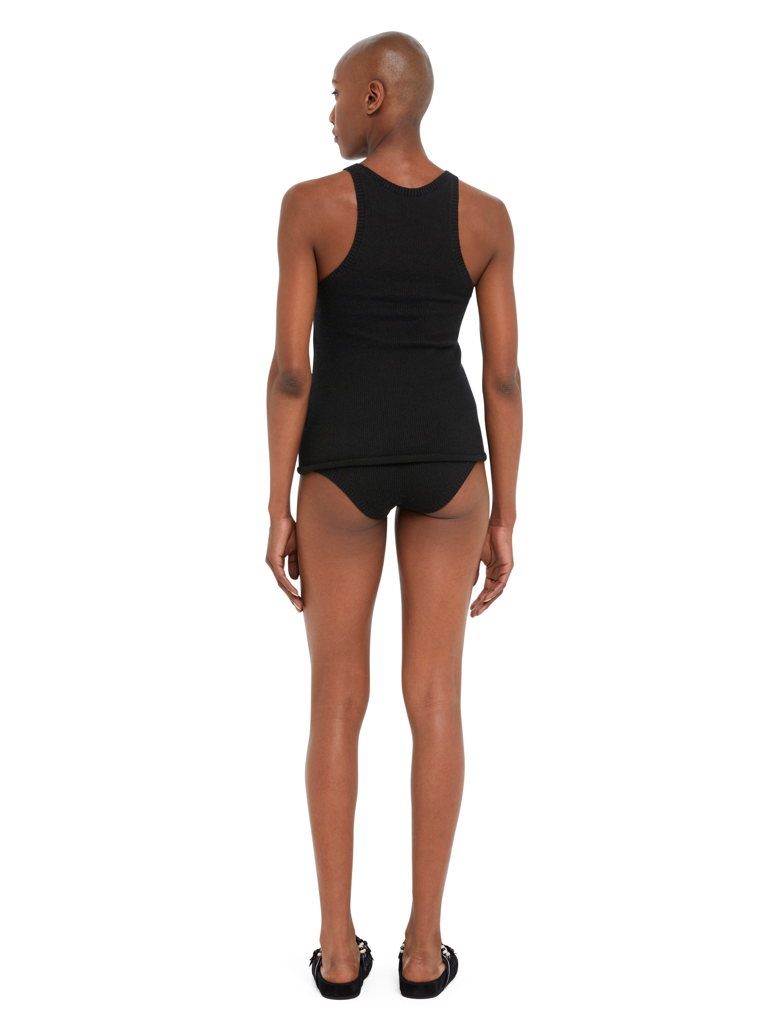 Alanui Alanui Finest Tank Top Black LWHT005R25KNI001