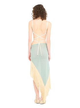 Alanui Mermaid Inside Pareo Skirt Acquamarine