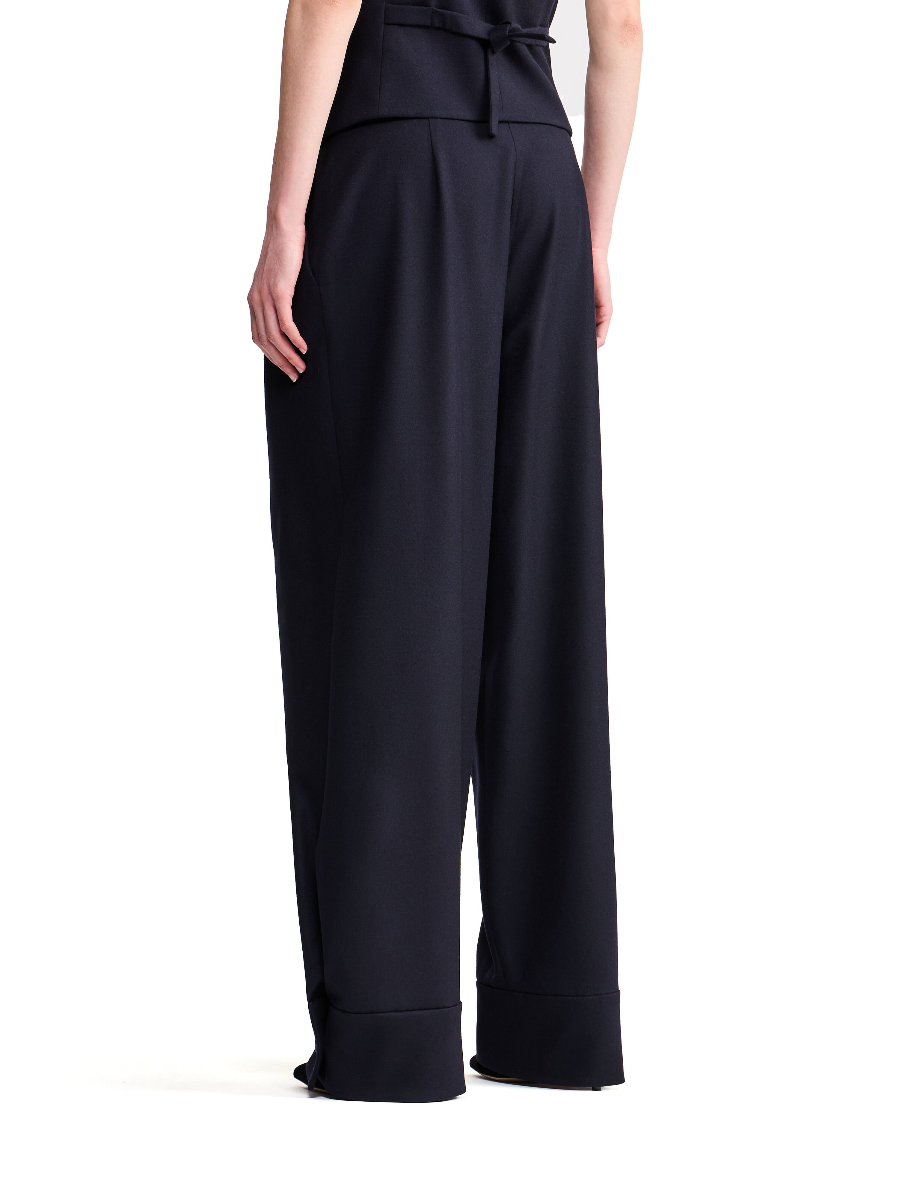 Alanui Giorgio Armani for Alanui Trousers Blue Navy