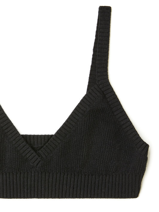 Alanui Cashmere Bralette Black