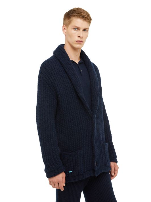 Alanui Alanui Finest Knit Cardigan Deep Blue LMHB037R24KNI001 Alanui Alanui Finest Knit Cardigan Deep Blue LMHB037R24KNI001