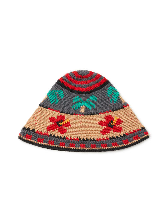 Alanui Hibiscus Bloom Hat Ardesia-Multicolor LWLA023E25KNI002 Alanui Hibiscus Bloom Hat Ardesia-Multicolor LWLA023E25KNI002