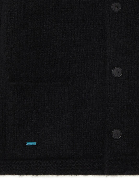 Alanui Alanui Finest Cardigan Black LMHB037E25KNI001 Alanui Alanui Finest Cardigan Black LMHB037E25KNI001