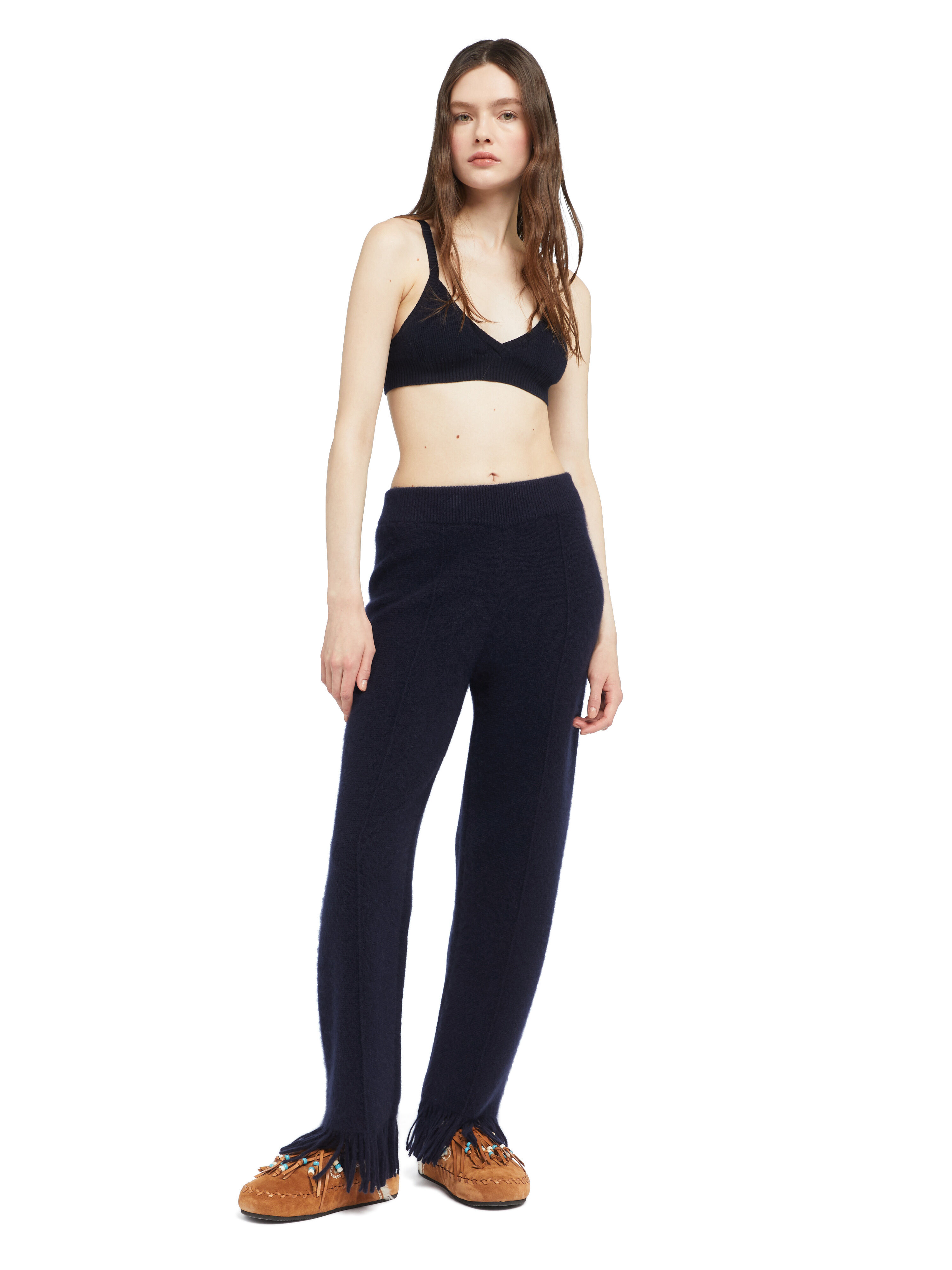 Alanui Alanui Finest Pants Midnight Blue LWHG001E25KNI001