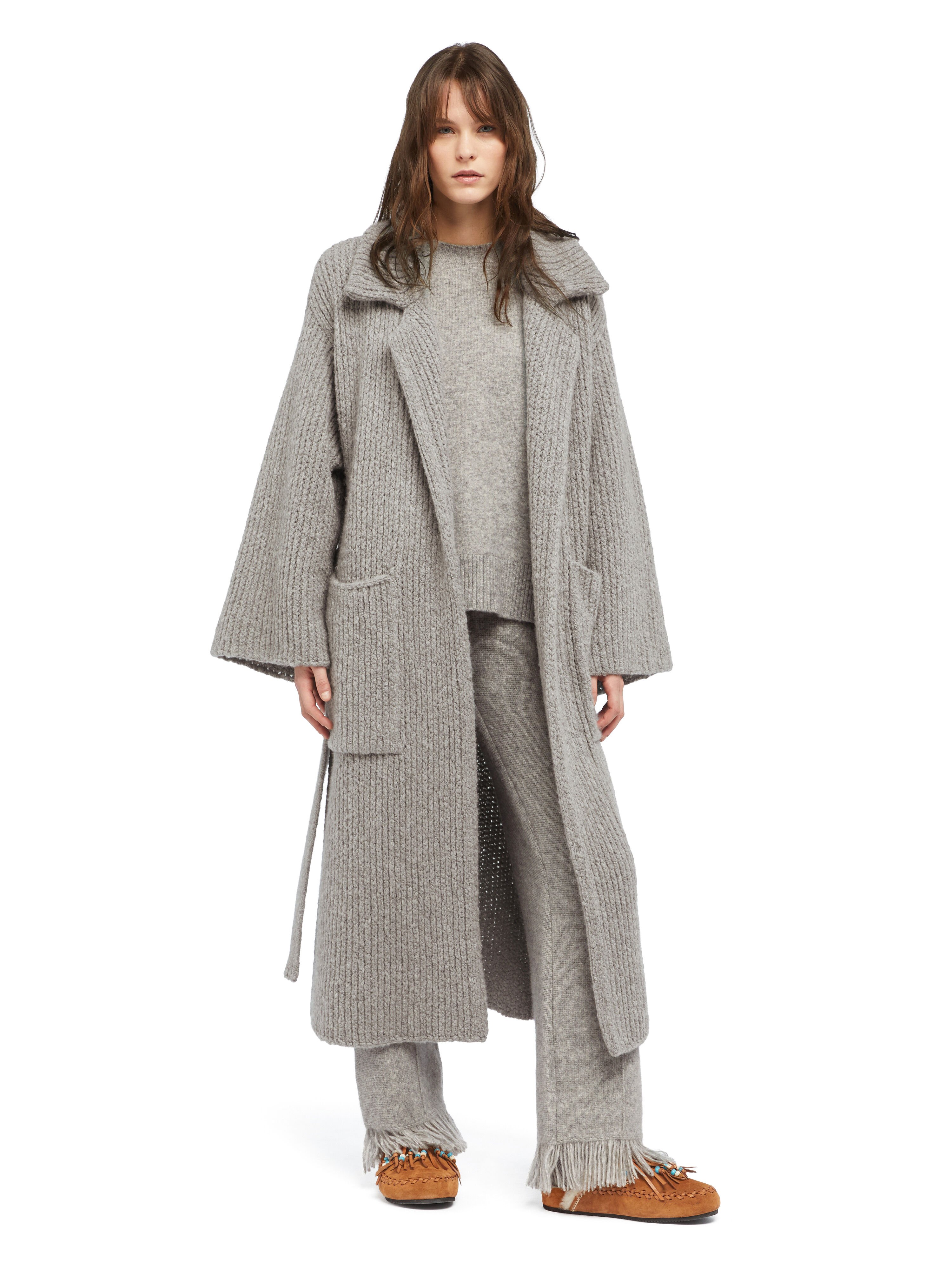 Alanui Alanui Finest Coat Coco Grey LWHQ013E25KNI001