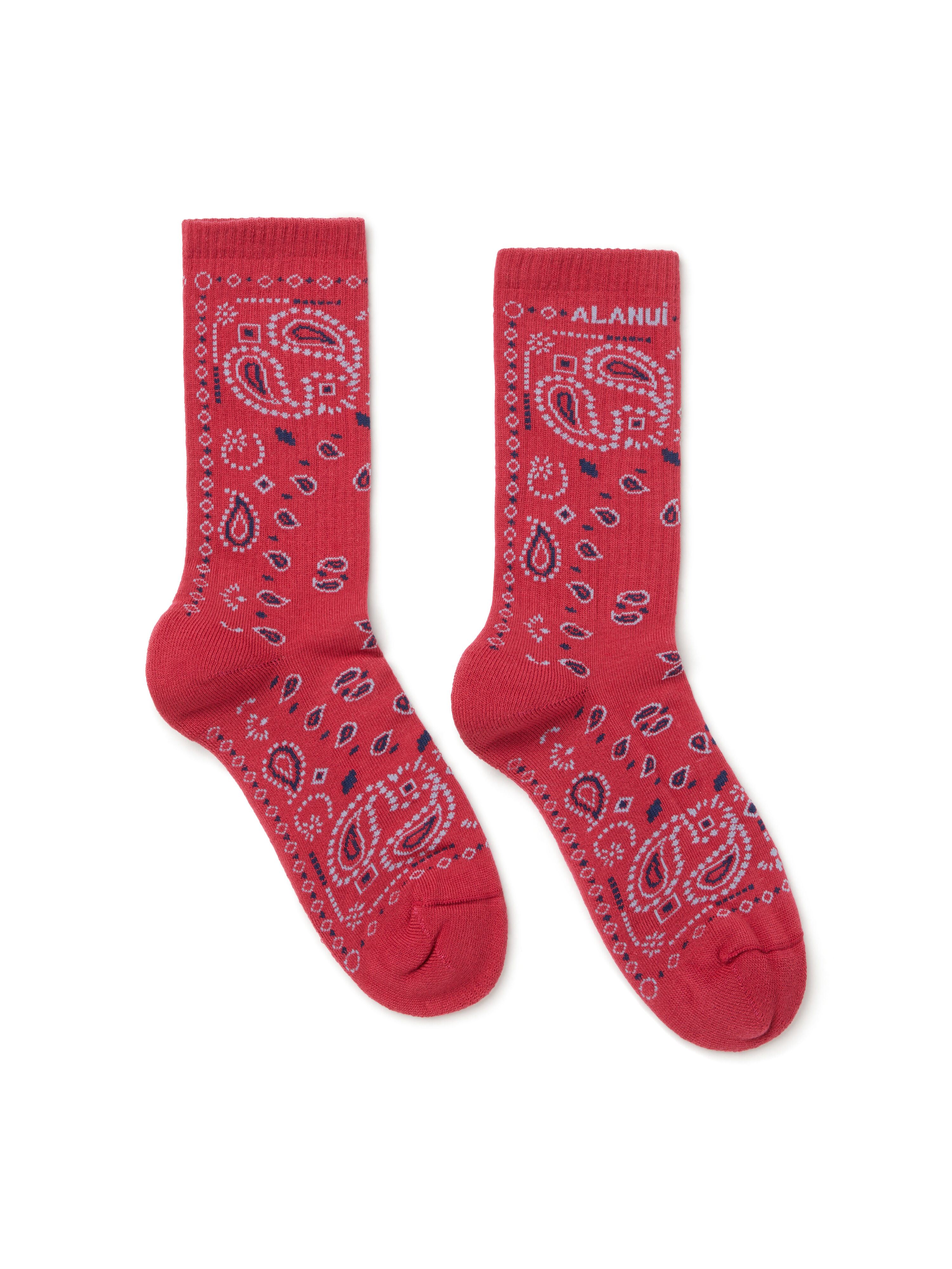 Alanui Bandana Socks Ruby-Multicolor LWRA007E25KNI001