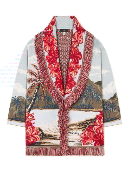 Alanui Hidden Bay Cardigan Multicolor LWHB064E25KNI008 Alanui Hidden Bay Cardigan Multicolor LWHB064E25KNI008