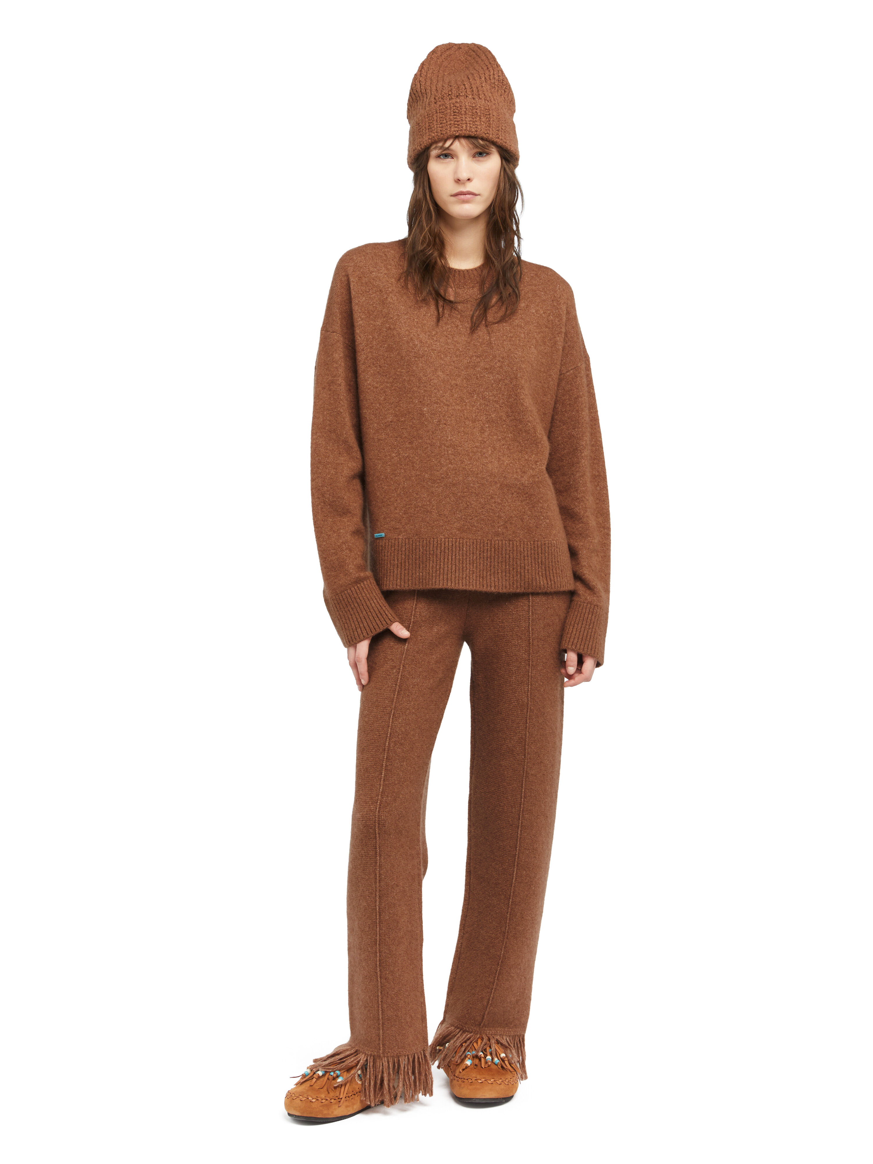 Alanui Alanui Finest Sweater Luli Brown LWHE067E25KNI001