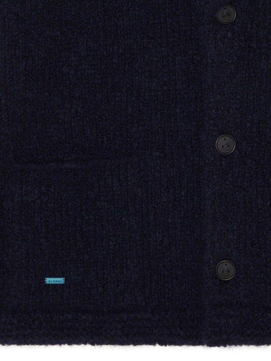 Alanui Alanui Finest Cardigan Midnight Blue LMHB037E25KNI001 Alanui Alanui Finest Cardigan Midnight Blue LMHB037E25KNI001