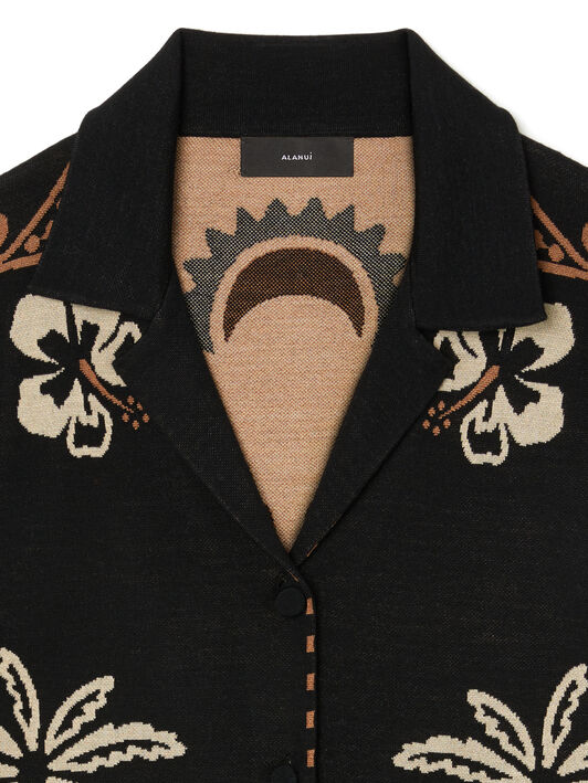 Alanui Glimpse Of Eden Shirt Black-Dakar LWHY001E25KNI002