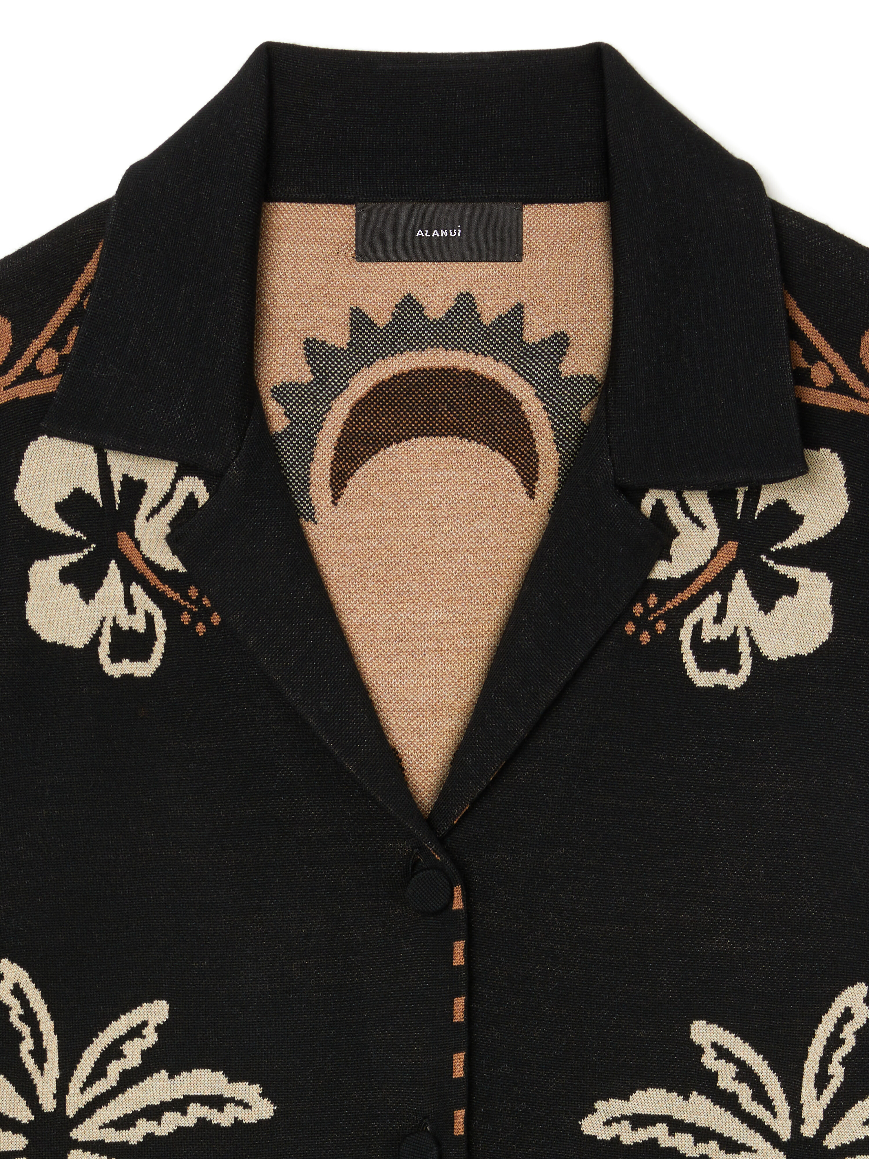 Alanui Glimpse Of Eden Shirt Black-Dakar LWHY001E25KNI002