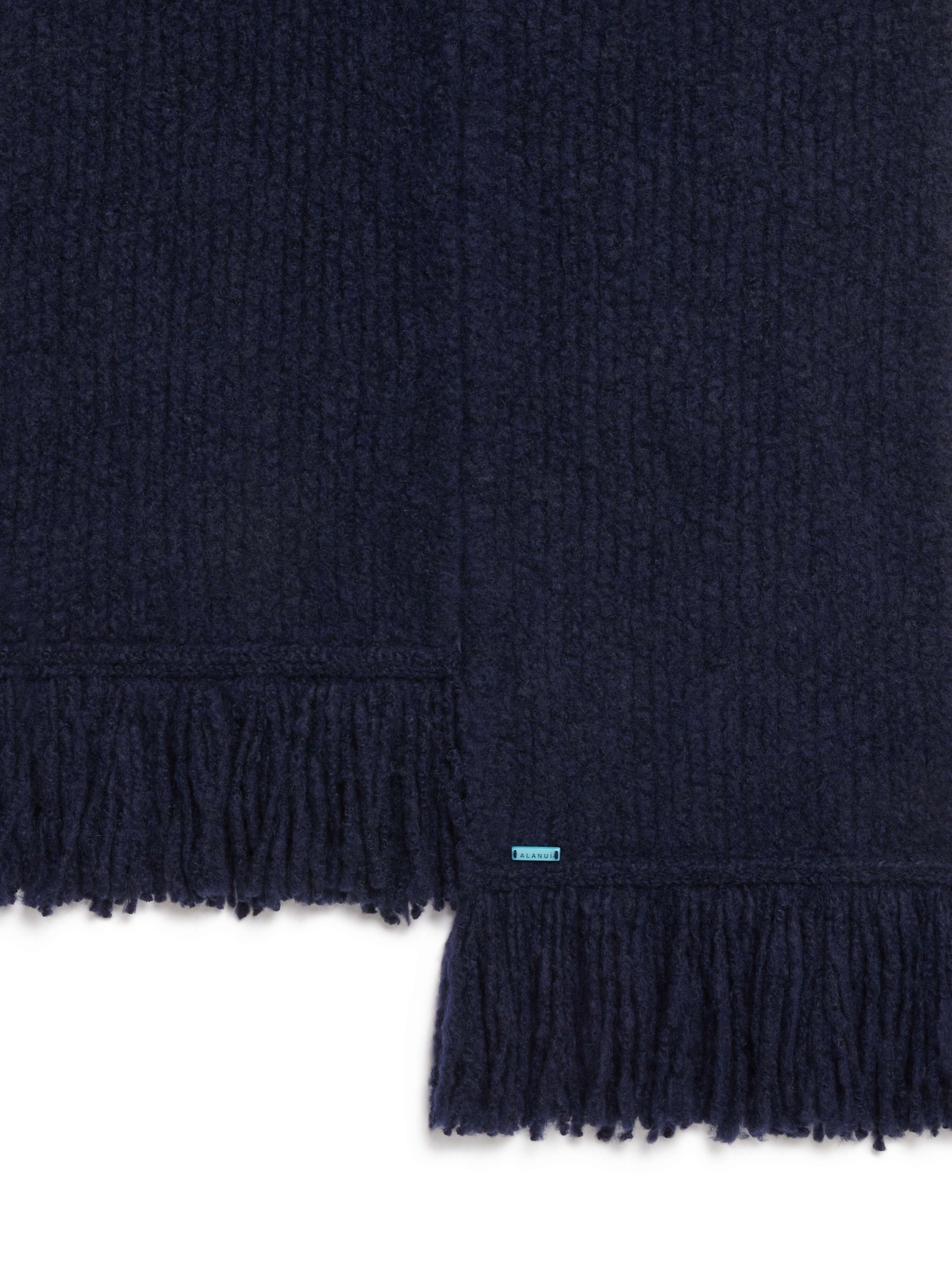 Alanui "A"Finest Scarf Midnight Blue LMMA005F23KNI001