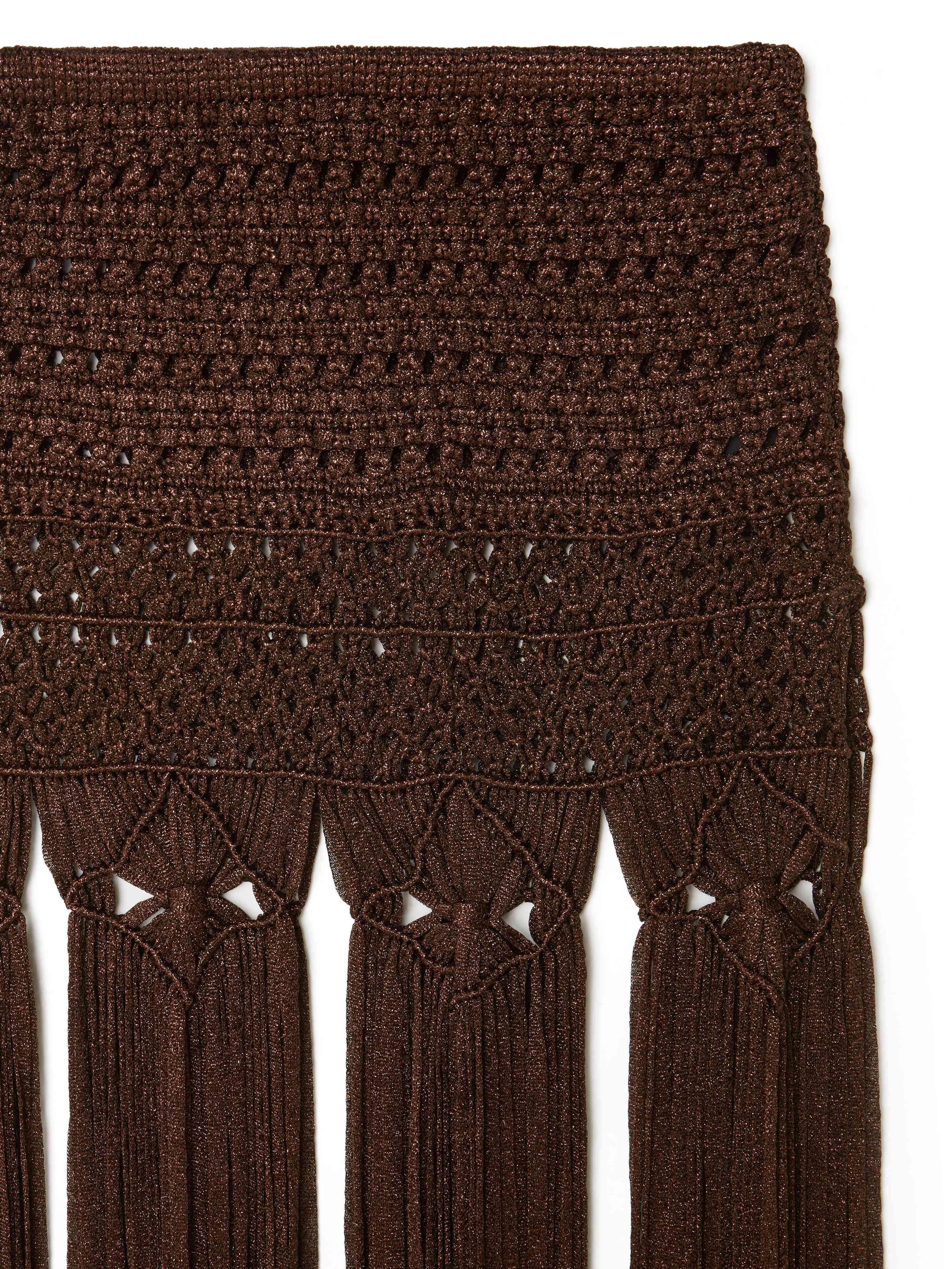 Alanui Ray Of Light Skirt Coffee LWHL024R25KNI001