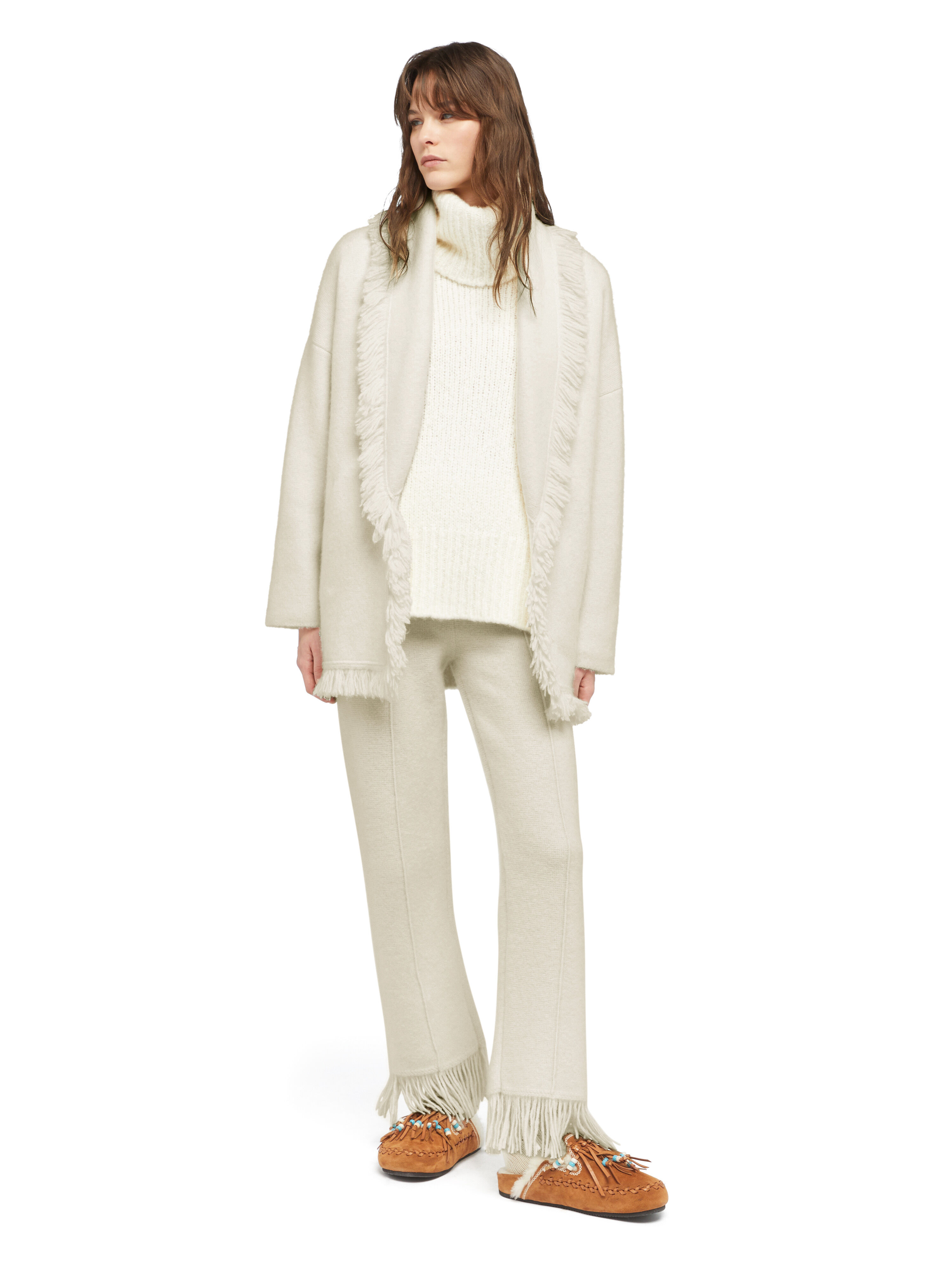 Alanui Alanui Finest Cardigan White LWHB064E25KNI00E