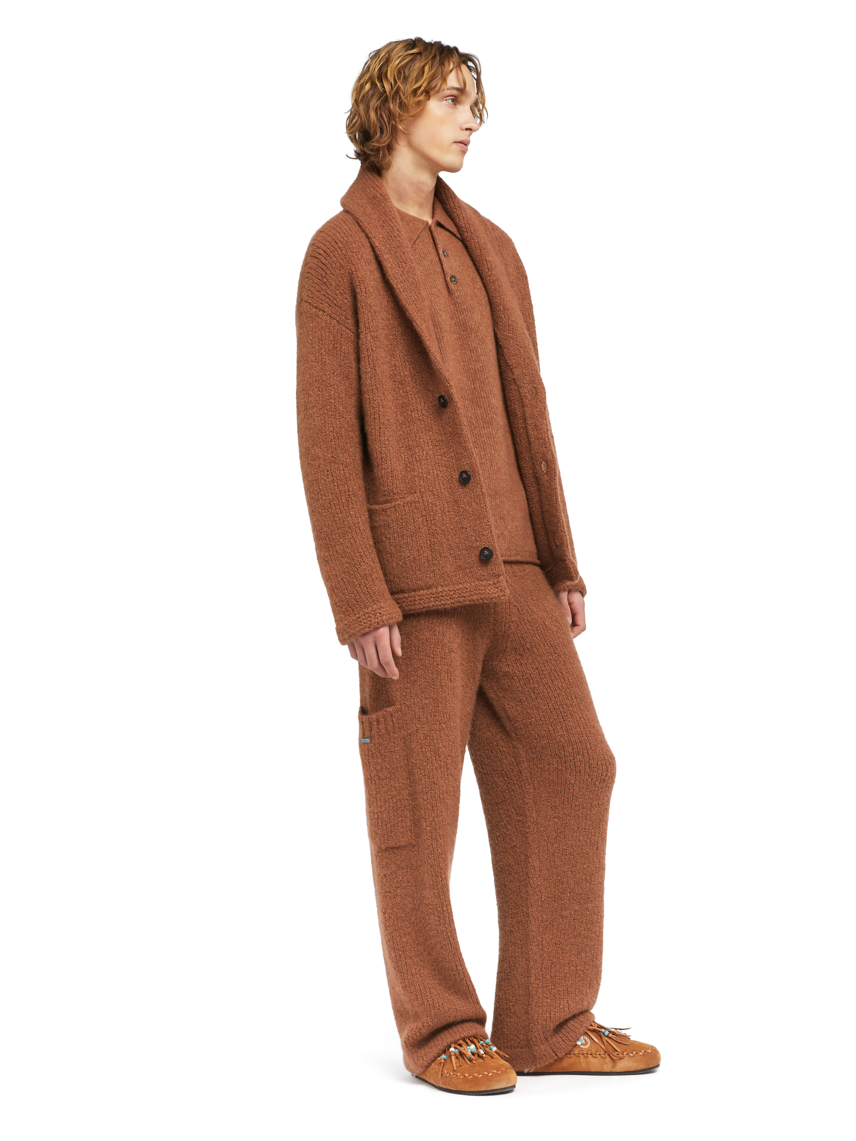 Alanui Alanui Finest Cardigan Luli Brown LMHB037E25KNI001