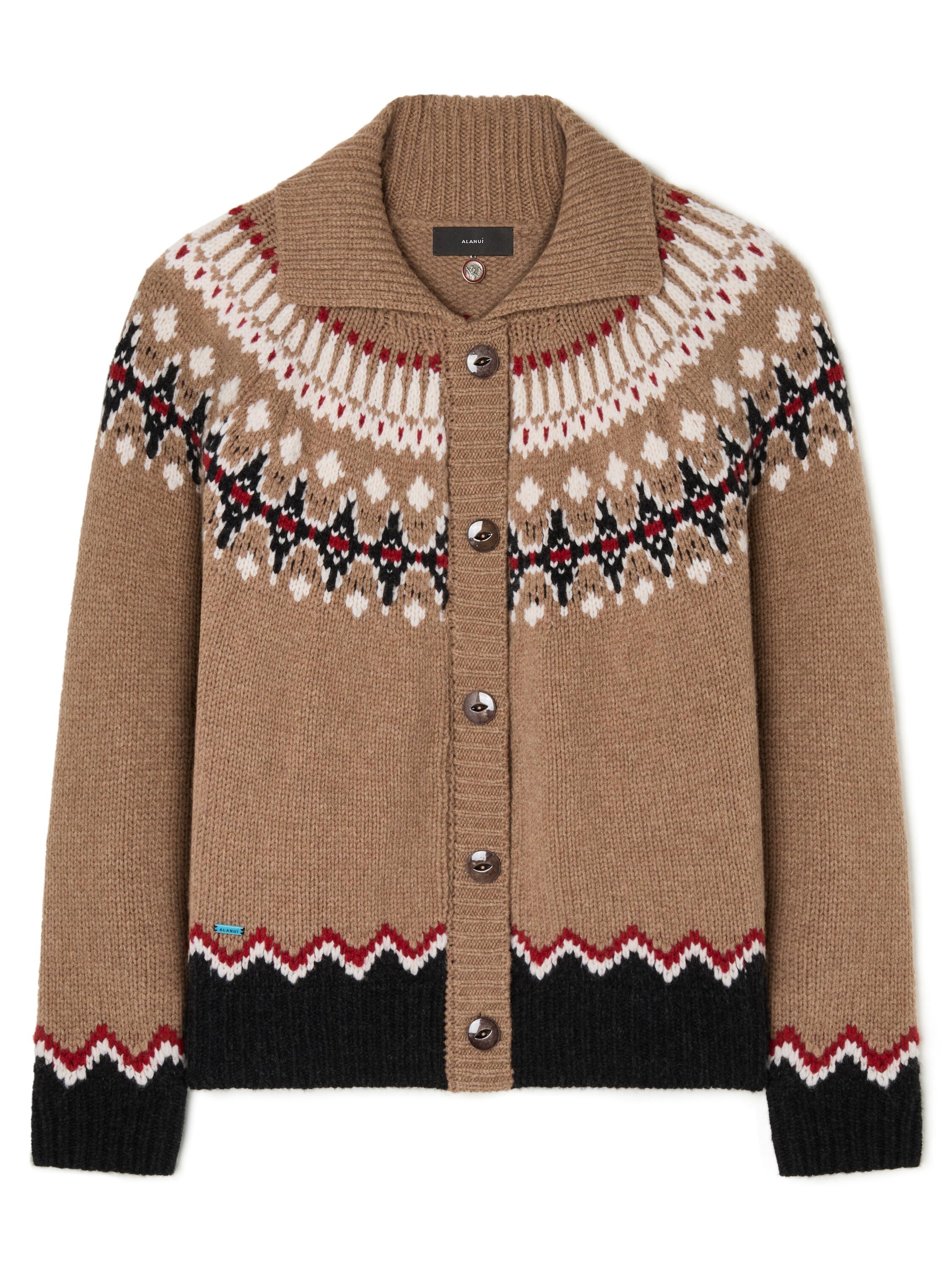 Alanui Sweet Winter Jacket Camel-Multicolor LWHQ01DE25KNI001