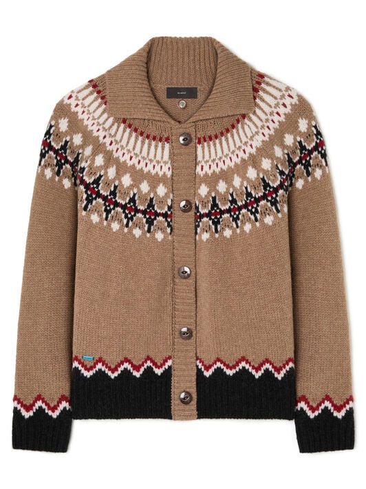 Alanui Sweet Winter Jacket Camel-Multicolor LWHQ01DE25KNI001 Alanui Sweet Winter Jacket Camel-Multicolor LWHQ01DE25KNI001