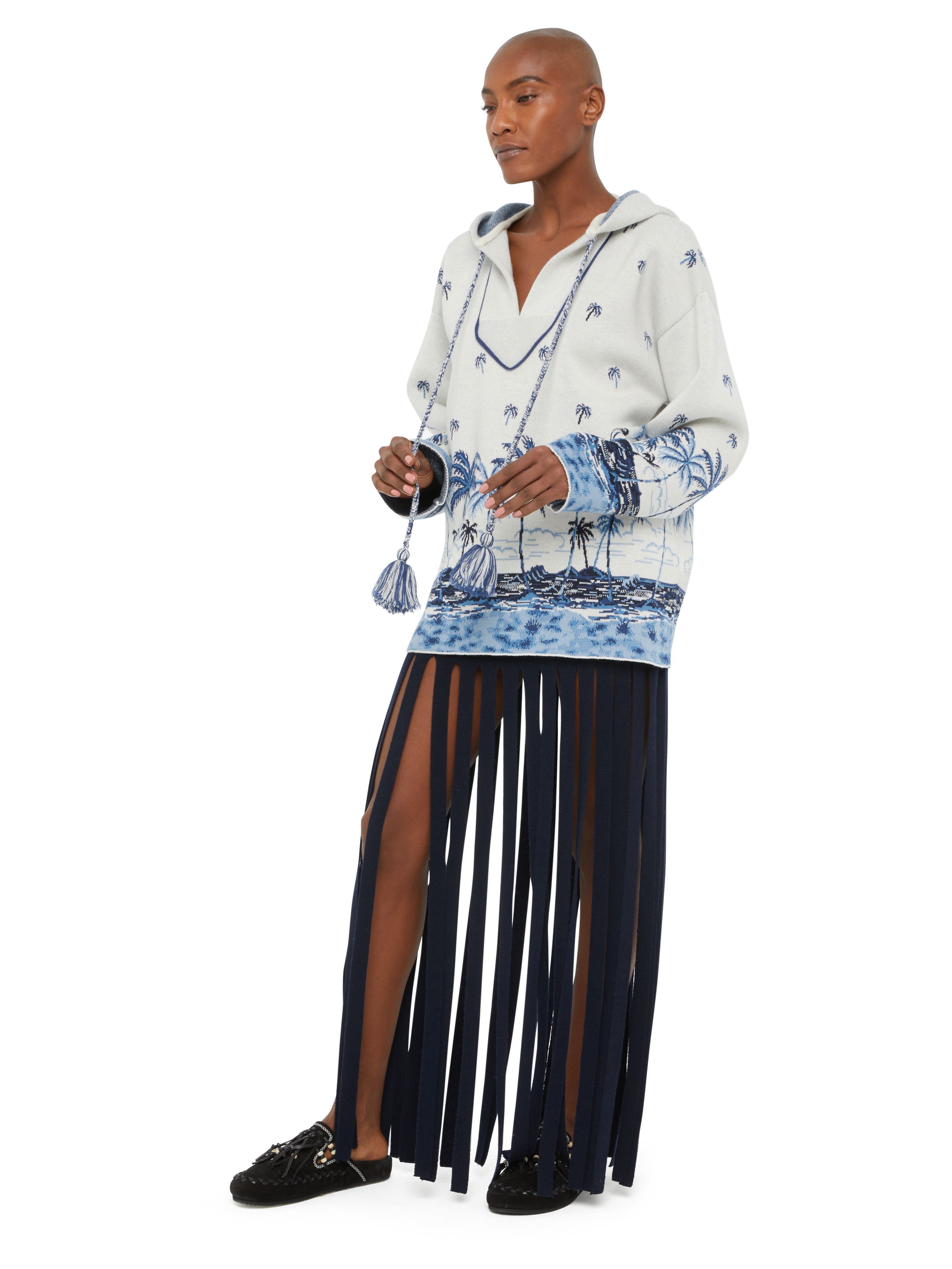 Alanui The Tale Of A Hawaiian Hoodie White-Multicolor LWHU004E24KNI001