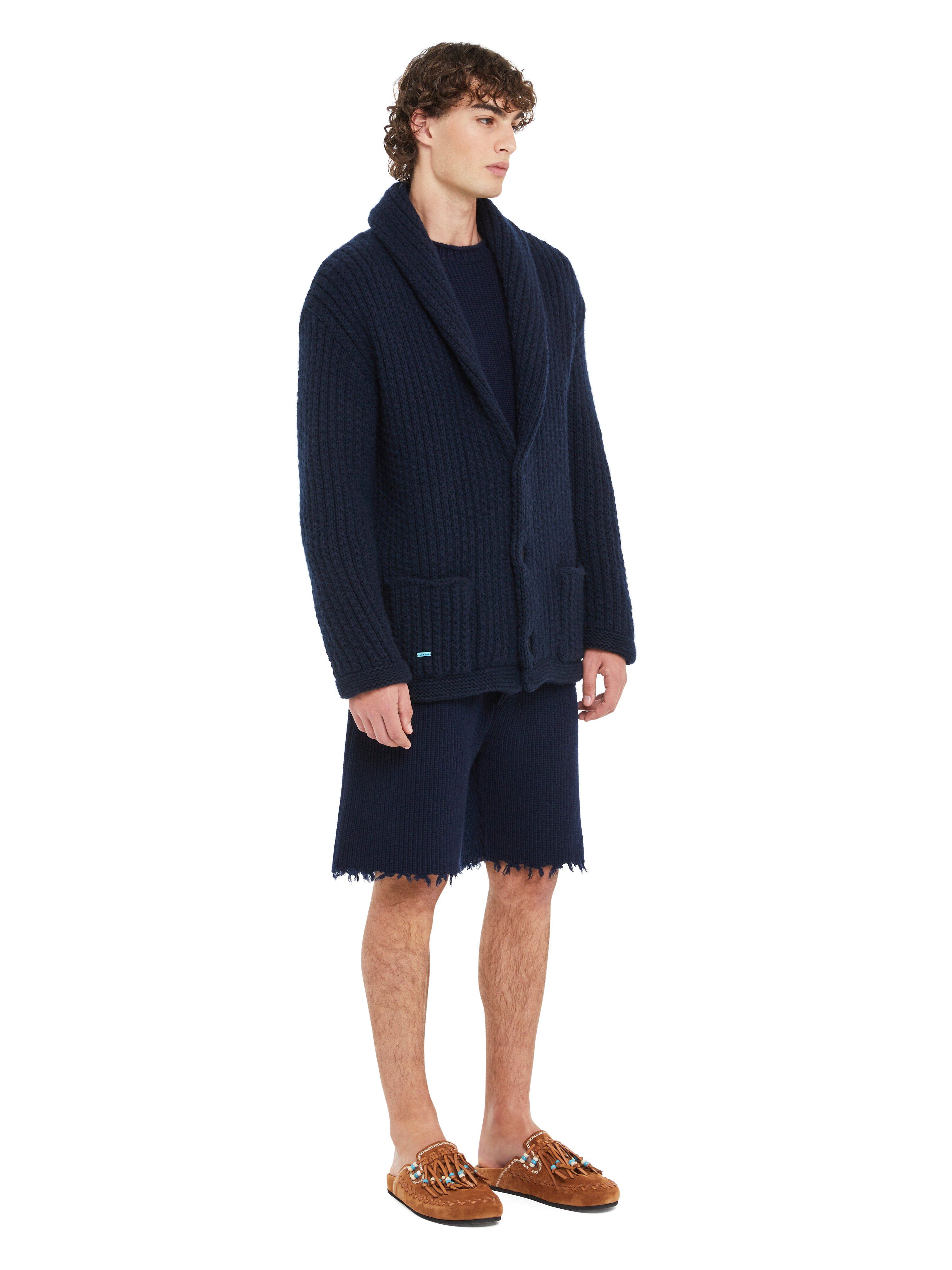 Alanui Alanui Finest Cardigan Deep Blue LMHB037R25KNI001