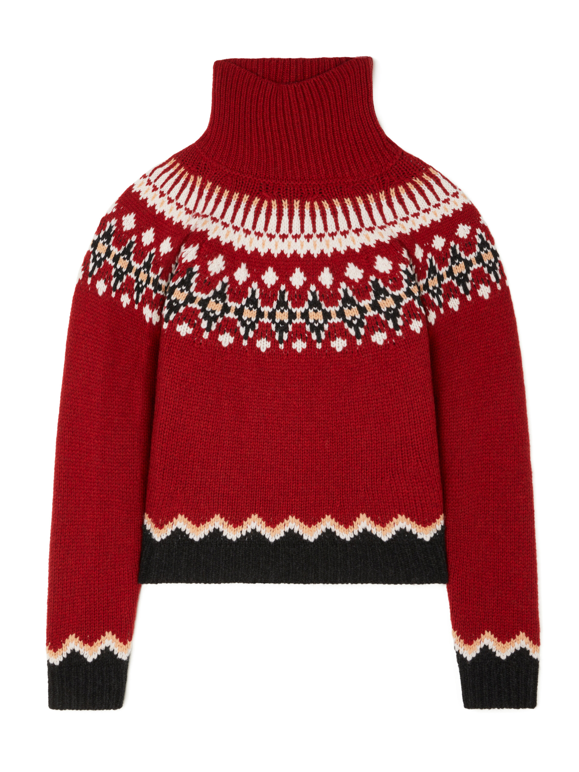 Alanui Sweet Winter Turtleneck Ruby-Multicolor LWHF001E25KNI001