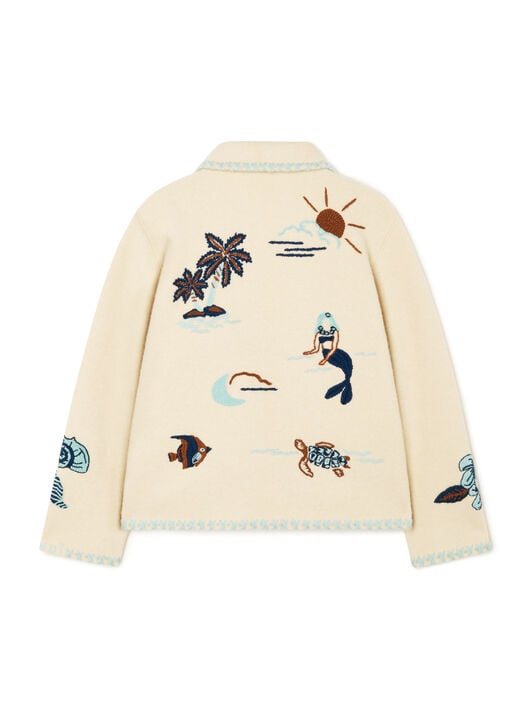 Alanui Remember Me Jacket Sand LWHQ01BR26KNI001 Alanui Remember Me Jacket Sand LWHQ01BR26KNI001