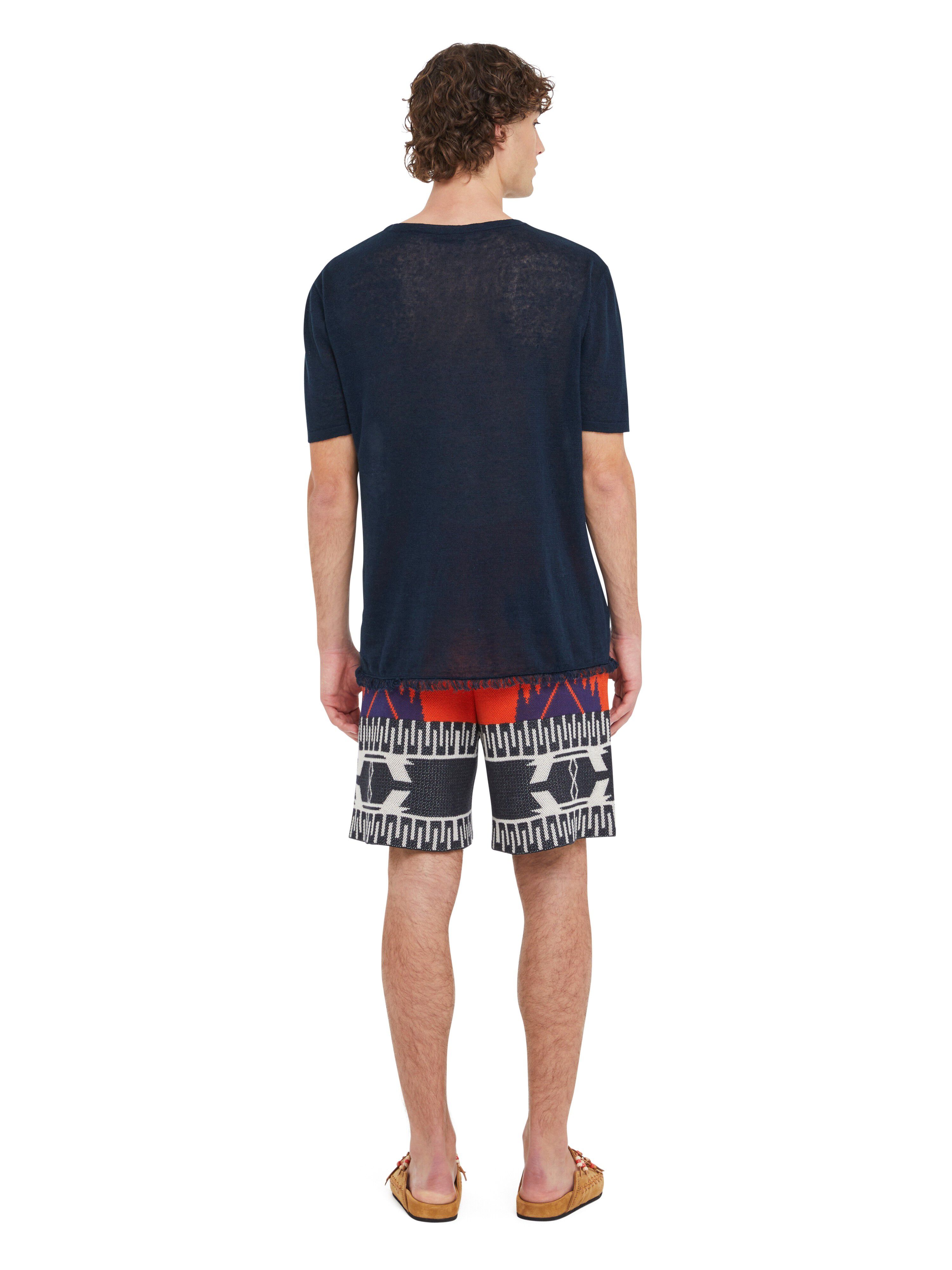Alanui T-Shirt Deep Blue LMHW002R25KNI001