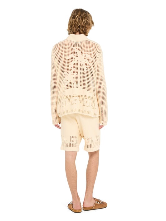 Alanui Where The Wave Begins Shirt Sand LMHY002R26KNI002