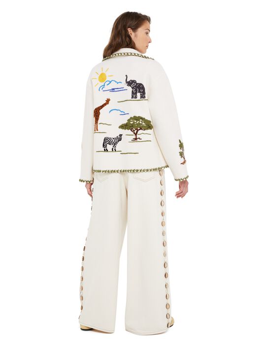 Alanui Remember Me Jacket Panna LWHQ01BR25KNI001