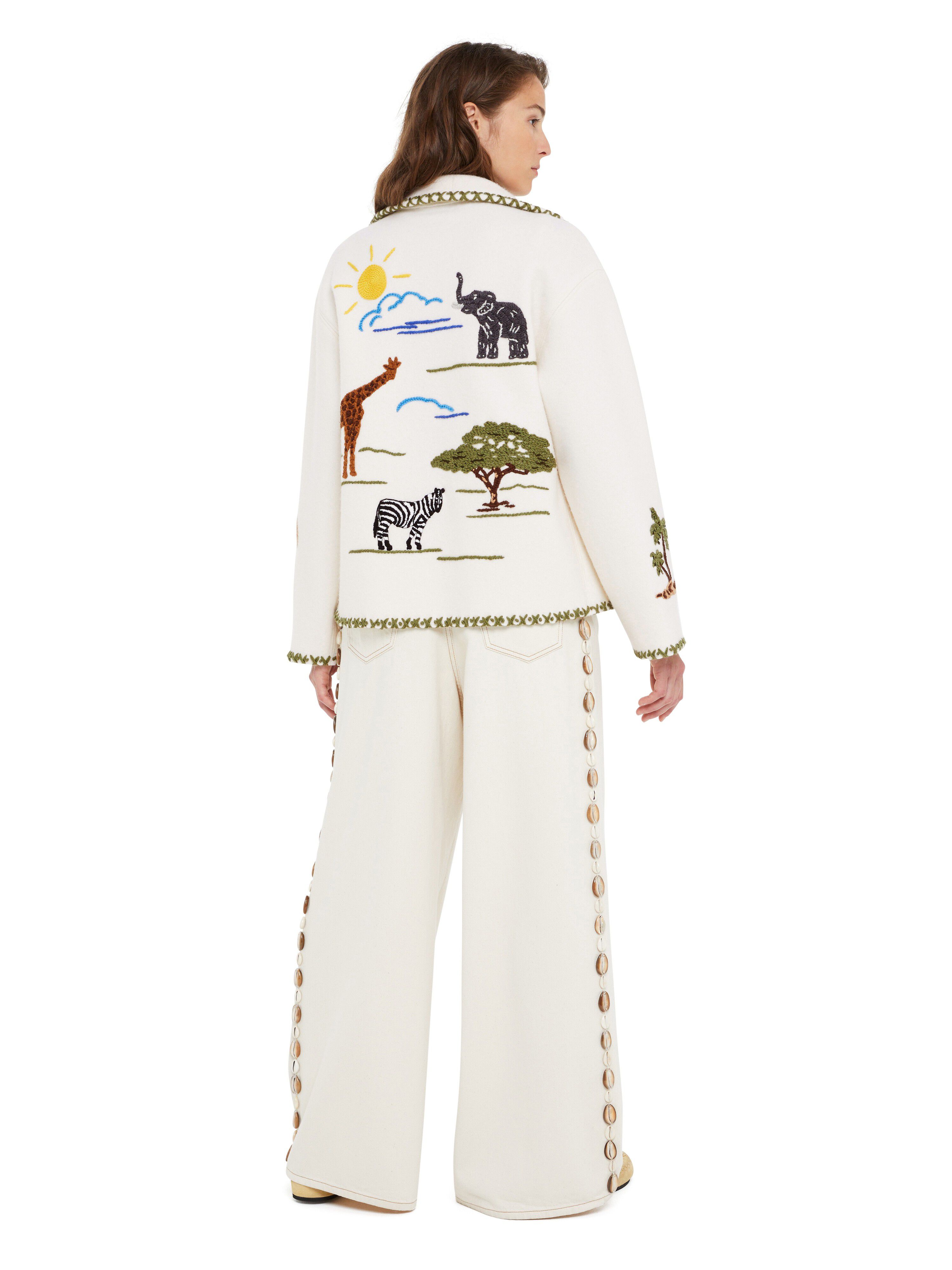 Alanui Remember Me Jacket Panna LWHQ01BR25KNI001