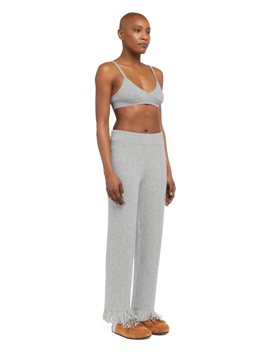 Alanui Alanui Finest Pants Coco Grey LWHG001E25KNI001 Alanui Alanui Finest Pants Coco Grey LWHG001E25KNI001