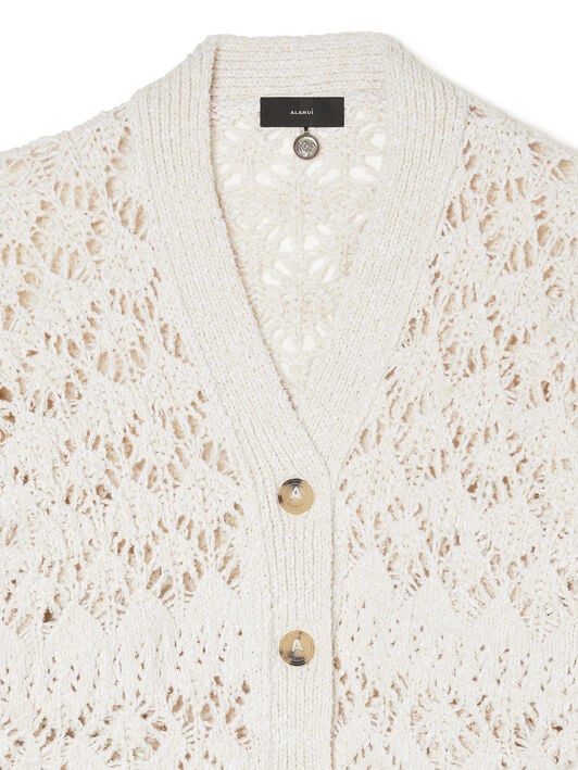 Alanui Lagoon Romance Cardicrop White Pearl LWHB055R26KNI002