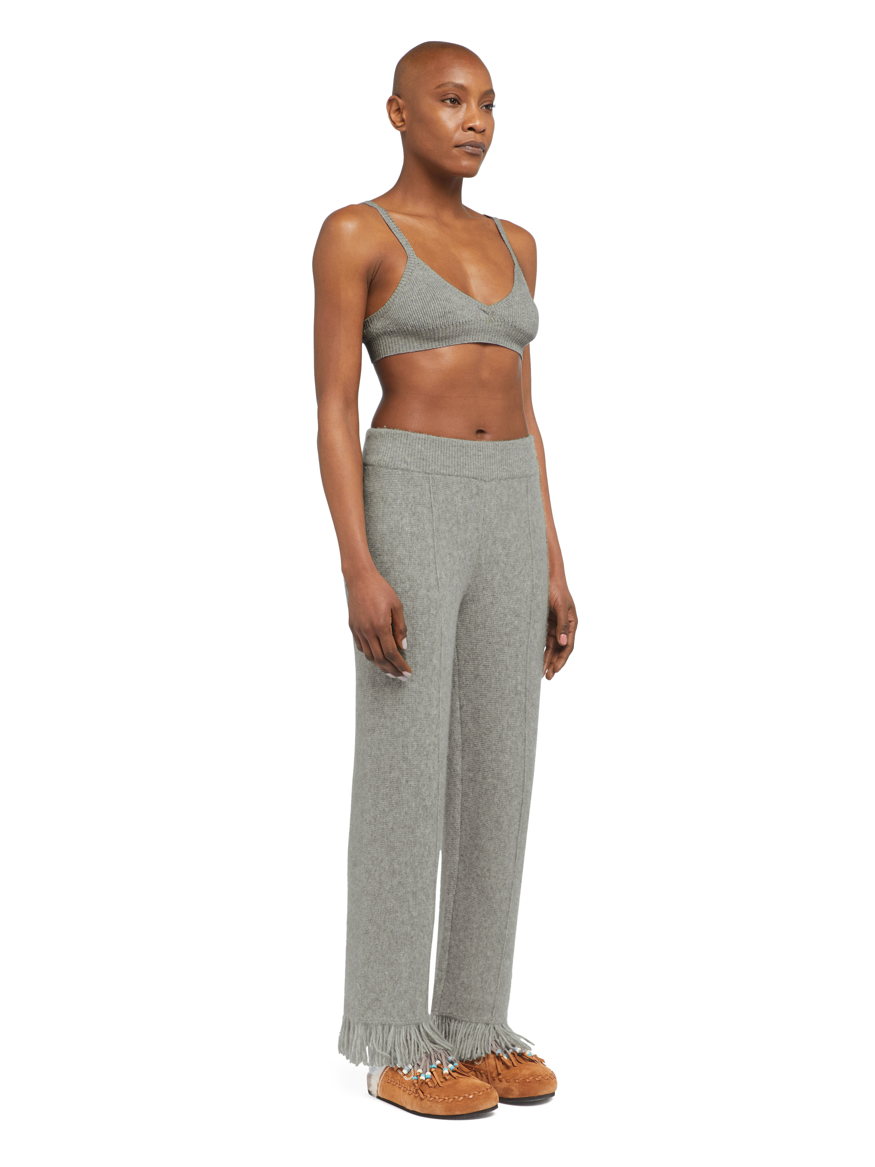 Alanui Alanui Finest Pants Coco Grey LWHG001E25KNI001