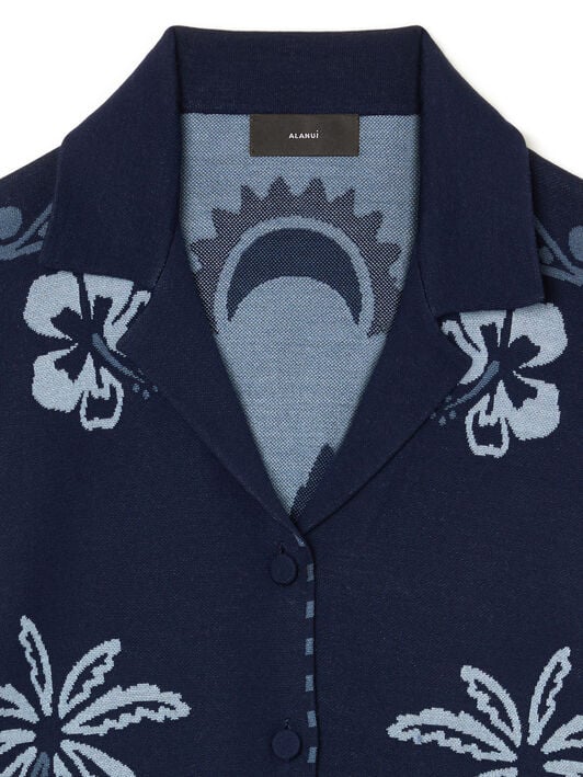 Alanui Glimpse Of Eden Shirt Midnight-Denim LWHY001E25KNI002 Alanui Glimpse Of Eden Shirt Midnight-Denim LWHY001E25KNI002