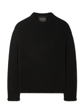 Alanui Alanui Finest Sweater Coffee-Linseed LWHU005R25KNI001
