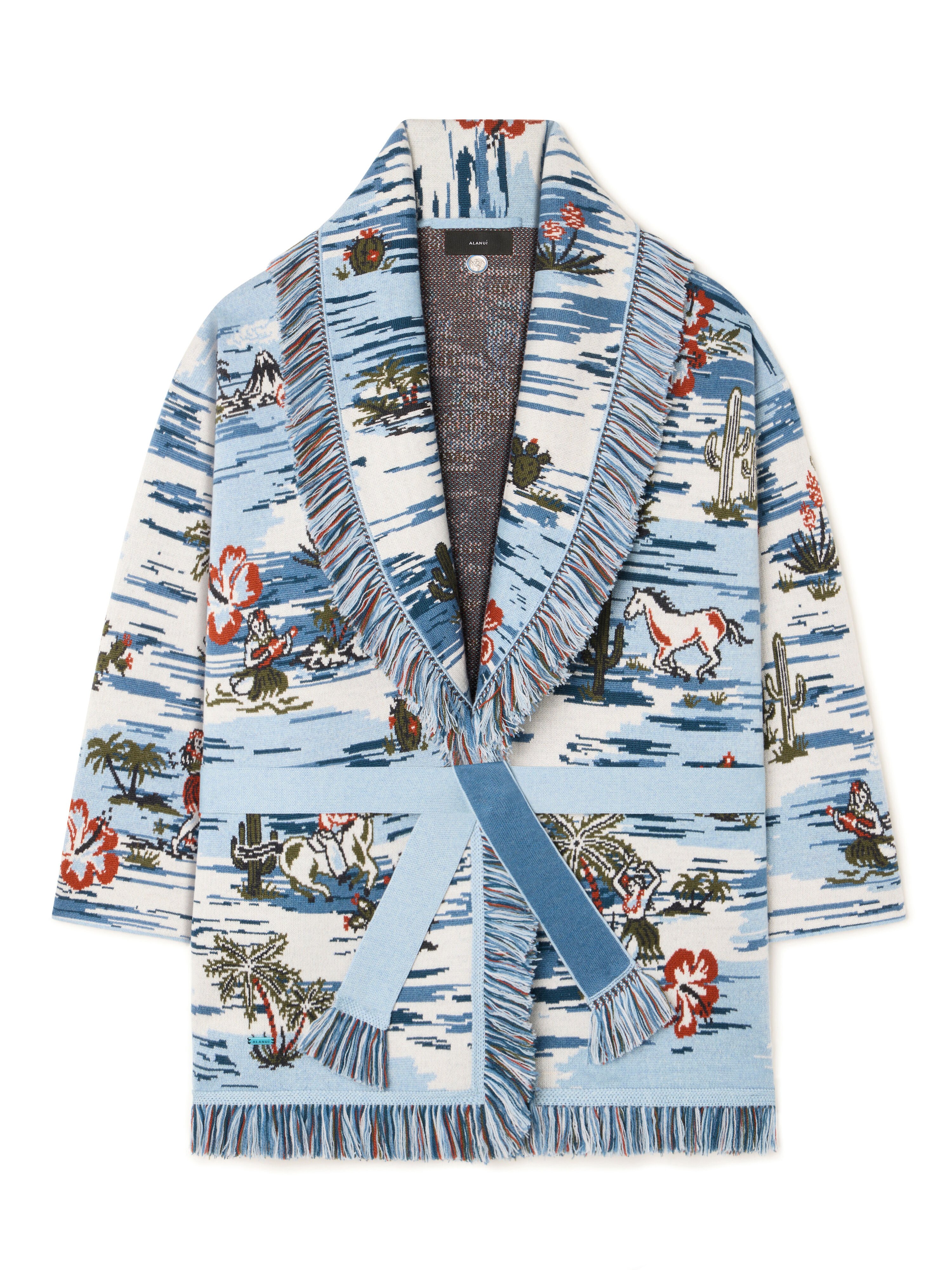 Alanui Tex-Hawaii Roundtrip Cardigan Bluebell-Multicolor LWHB064E25KNI00I