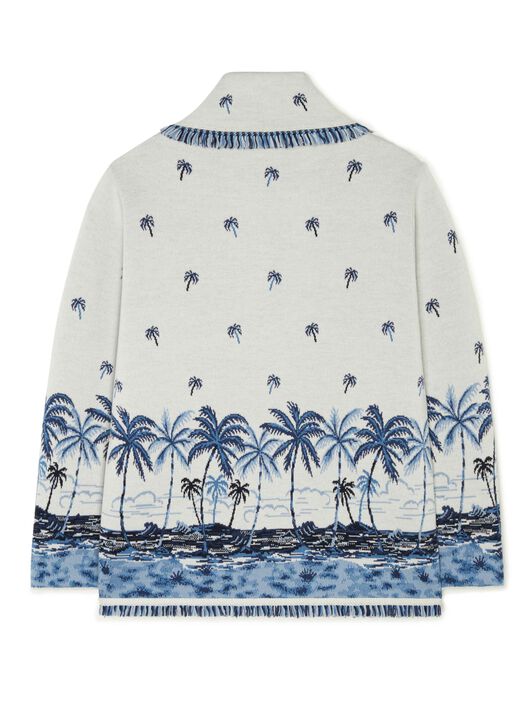 Alanui The Tale Of A Hawaiian Cardigan White-Multicolor LMHB039E24KNI002