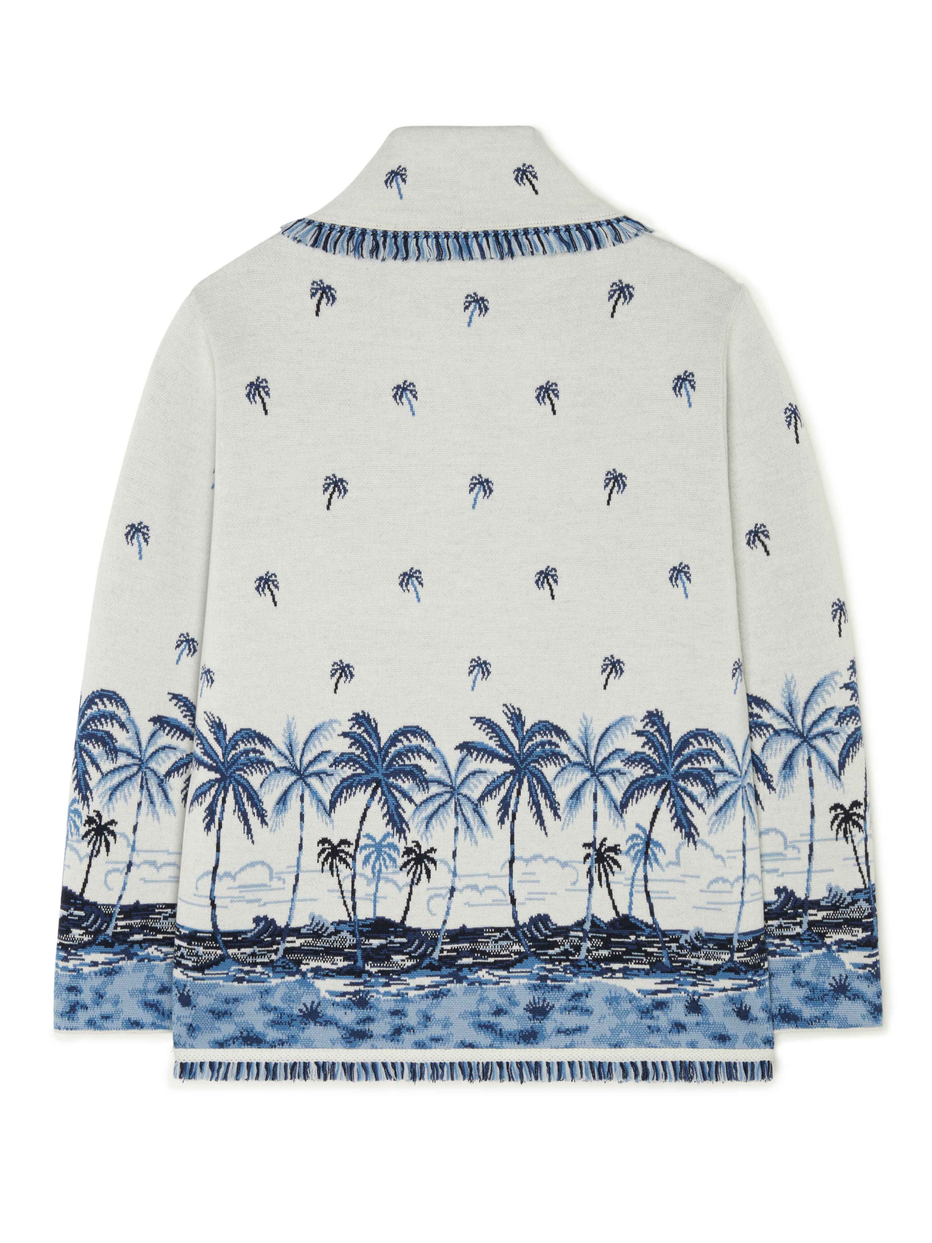 Alanui The Tale Of A Hawaiian Cardigan White-Multicolor LMHB039E24KNI002