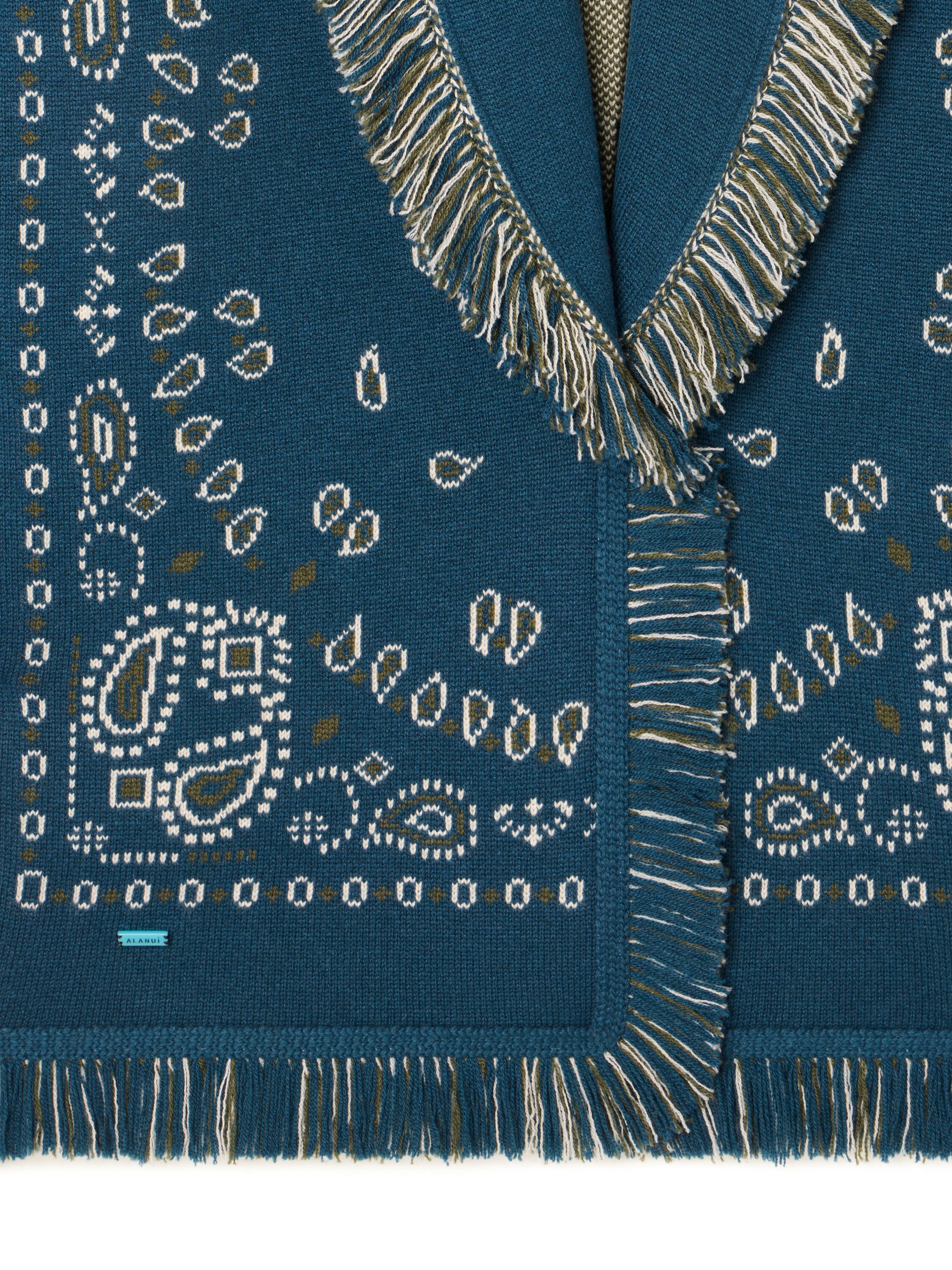 Alanui Bandana Jacquard Cardigan Arbour-Multicolor LWHB064E25KNI001