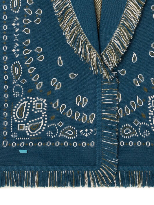 Alanui Bandana Jacquard Cardigan Arbour-Multicolor LWHB064E25KNI001 Alanui Bandana Jacquard Cardigan Arbour-Multicolor LWHB064E25KNI001