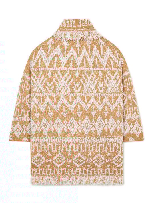 Alanui Send Beat Cardigan Sand-White Pearl LWHB064R26KNI004 Alanui Send Beat Cardigan Sand-White Pearl LWHB064R26KNI004