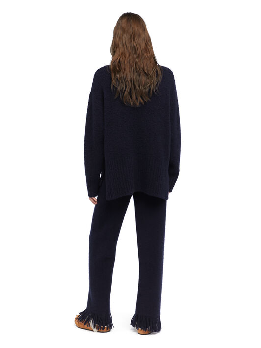 Alanui Alanui Finest Turtleneck Midnight Blue LWHF008E25KNI001