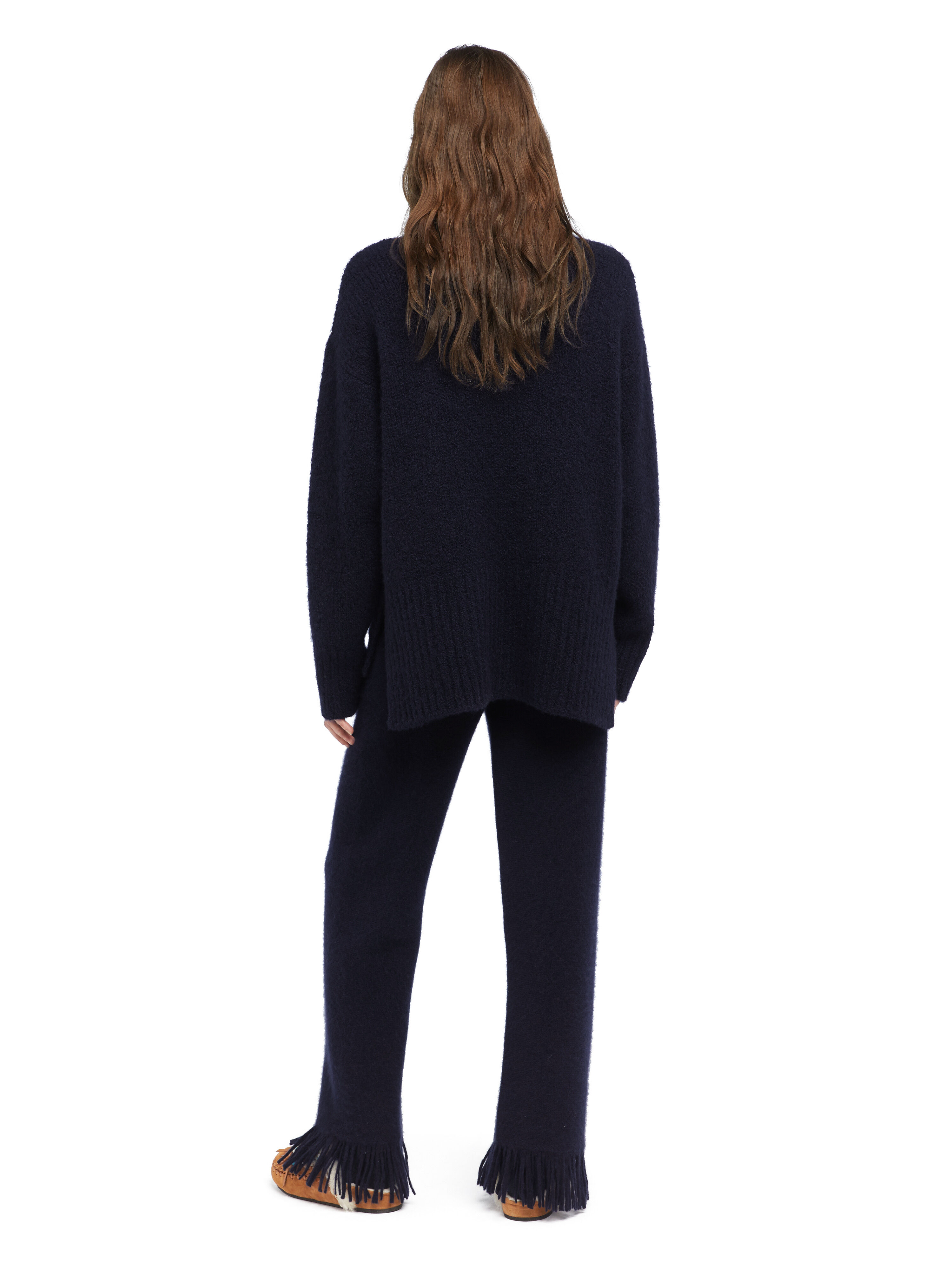 Alanui Alanui Finest Turtleneck Midnight Blue LWHF008E25KNI001