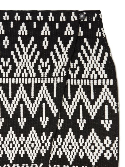 Alanui Jungle Beat Skirt Black-White LWHL02DR25KNI001
