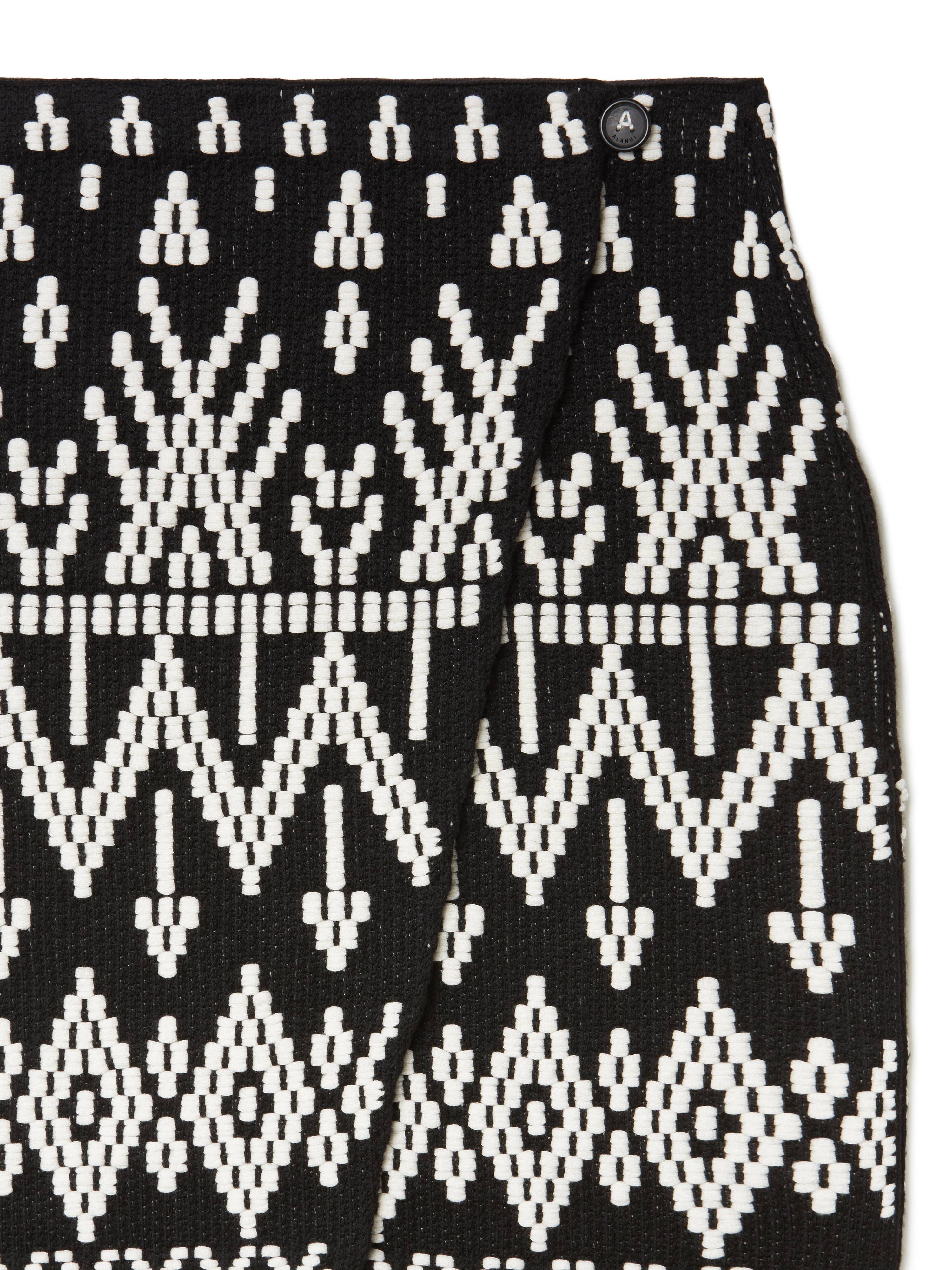 Alanui Jungle Beat Skirt Black-White LWHL02DR25KNI001