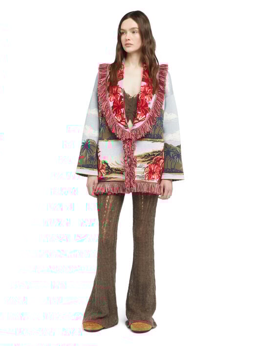 Alanui Hidden Bay Cardigan Multicolor LWHB064E25KNI008 Alanui Hidden Bay Cardigan Multicolor LWHB064E25KNI008
