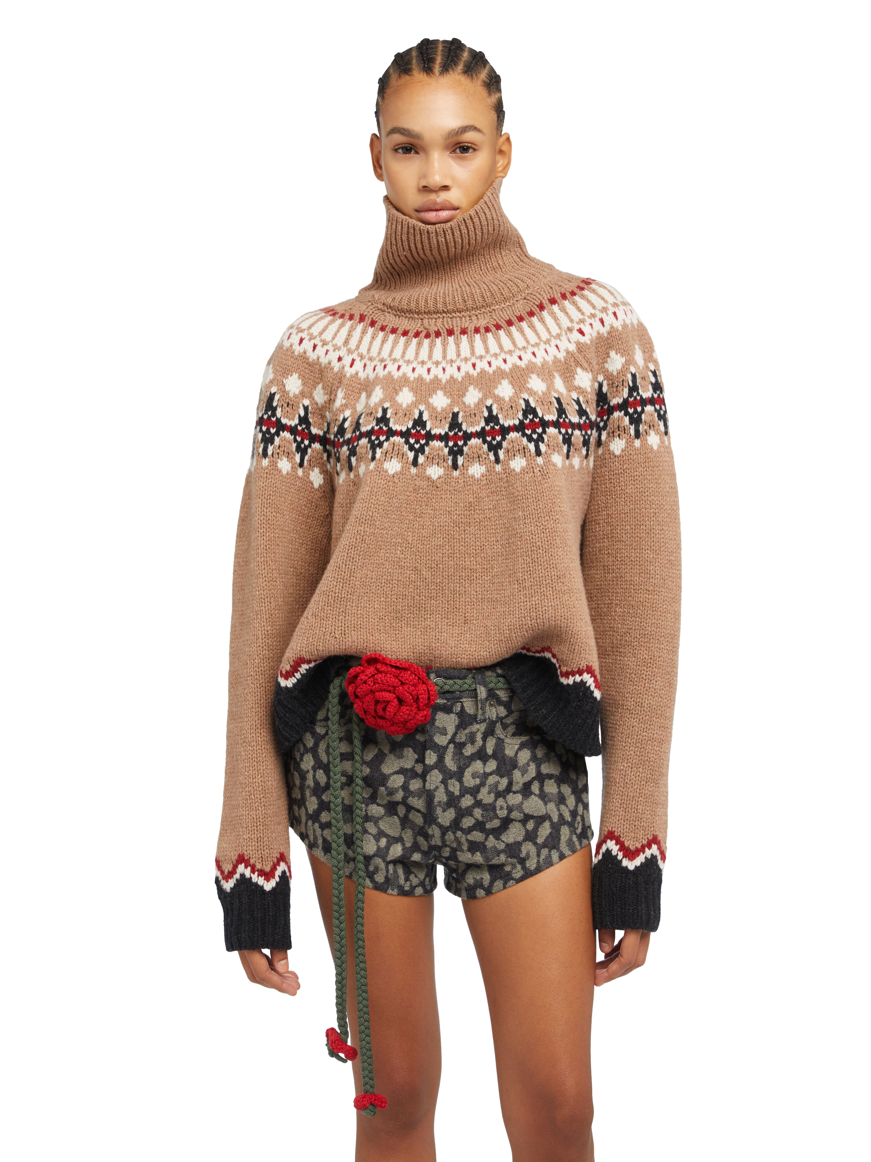 Alanui Chain Rose Belt Ruby-Olive LWRB01AE25KNI001