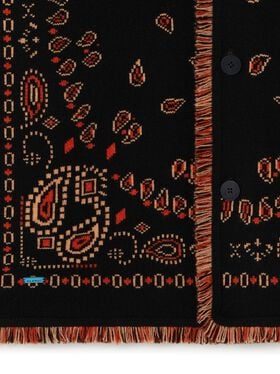 Alanui Bandana Jacquard Cardigan Black-Furnace