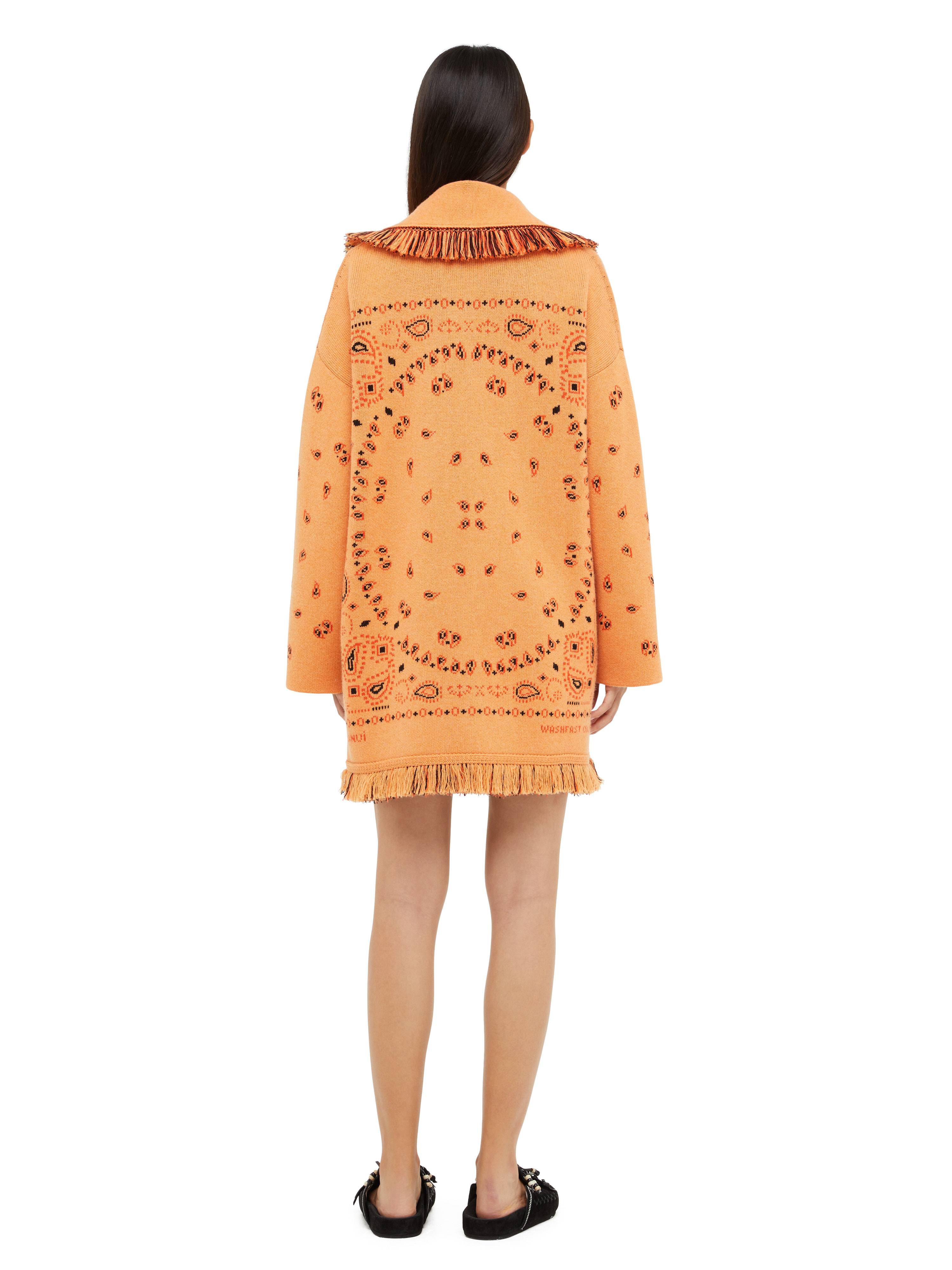 Alanui Bandana Jacquard Cardigan Chalk LWHB064R24KNI002