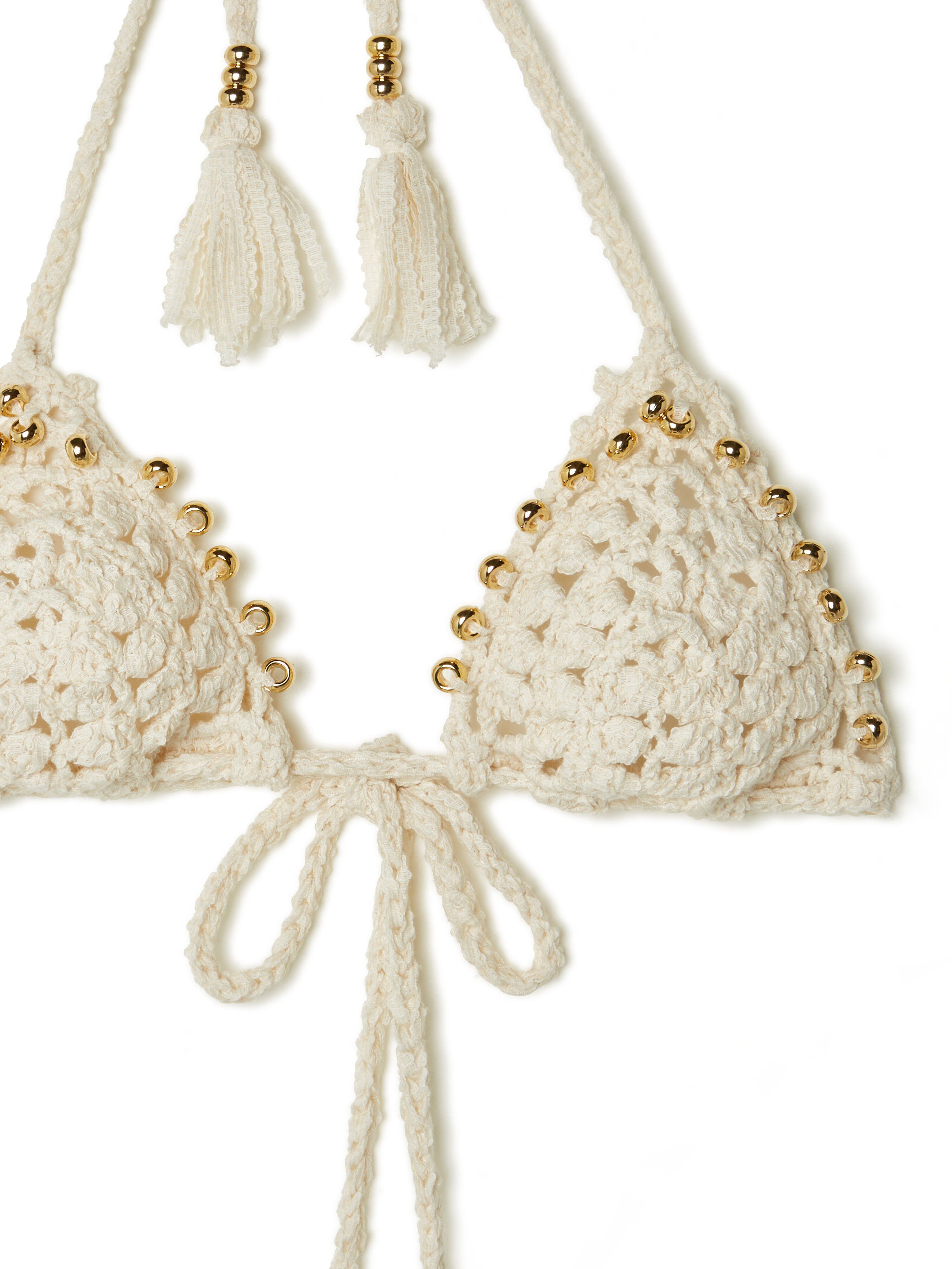 Alanui Cape Jasmine Bikini Top Chalk LWAE004R25KNI001